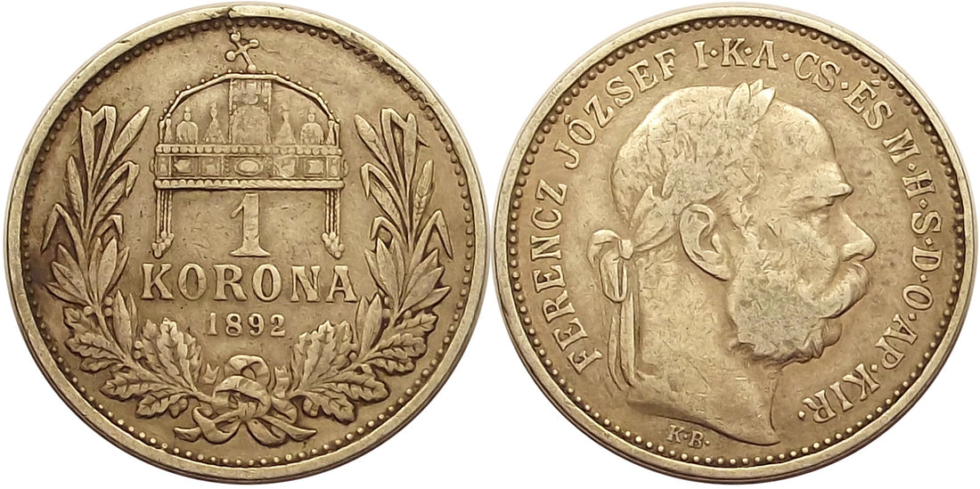 A Magyar Királyság 1892-es ezüst koronája – Az Osztrák–Magyar Monarchia fénykorának ékköve