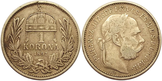 A Magyar Királyság 1892-es ezüst koronája – Az Osztrák–Magyar Monarchia fénykorának ékköve